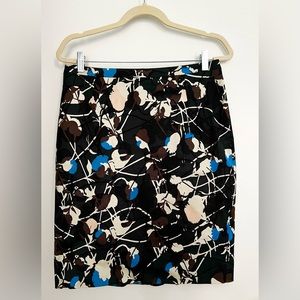 Jigsaw patterned pencil skirt size 10